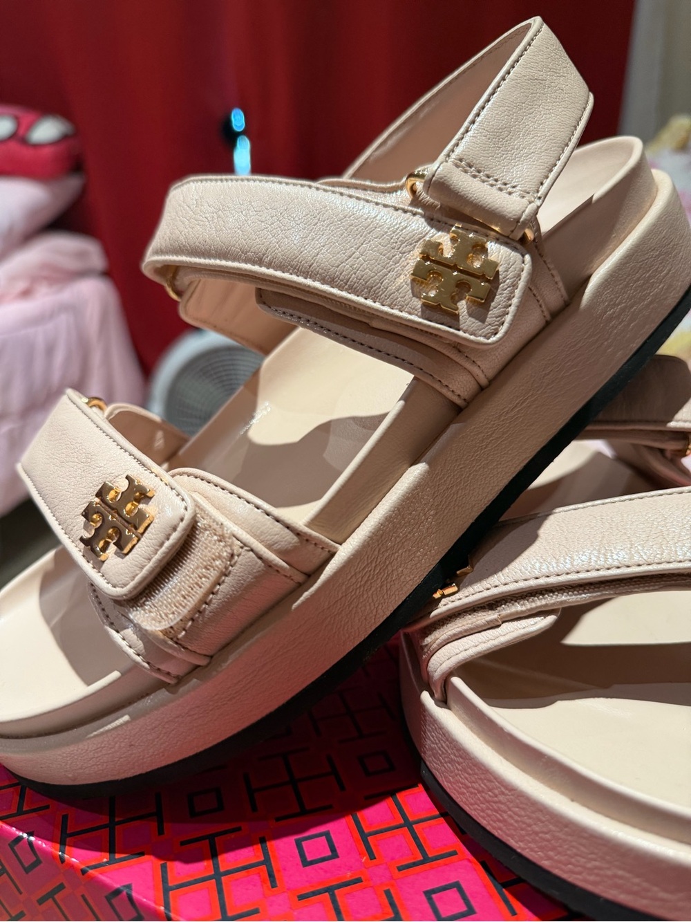 Kira Sport Sandals in Shell Pink